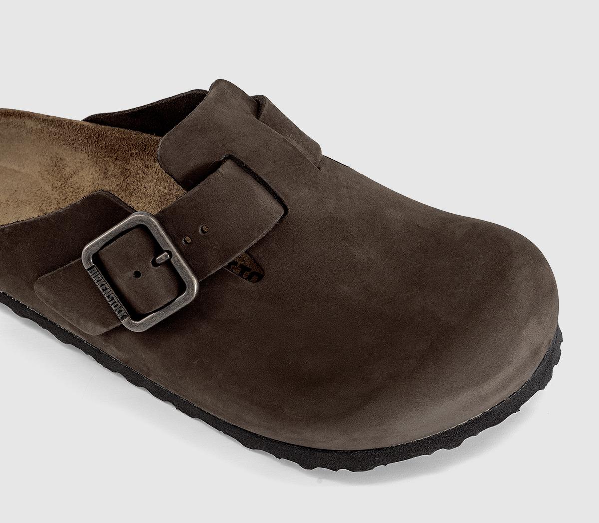 BIRKENSTOCKBoston Men's ClogsMocca Nubuck