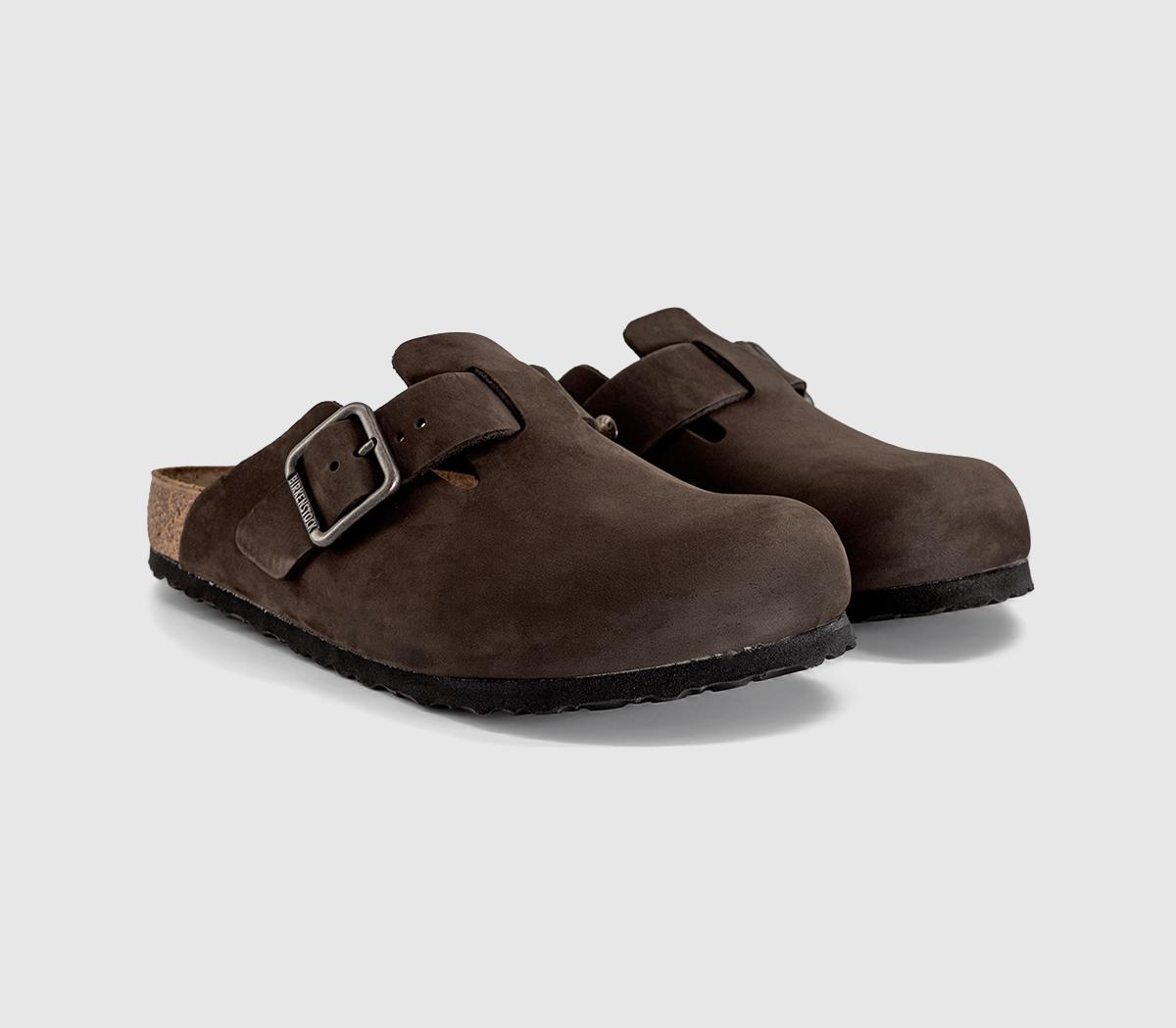 BIRKENSTOCKBoston Men's ClogsMocca Nubuck
