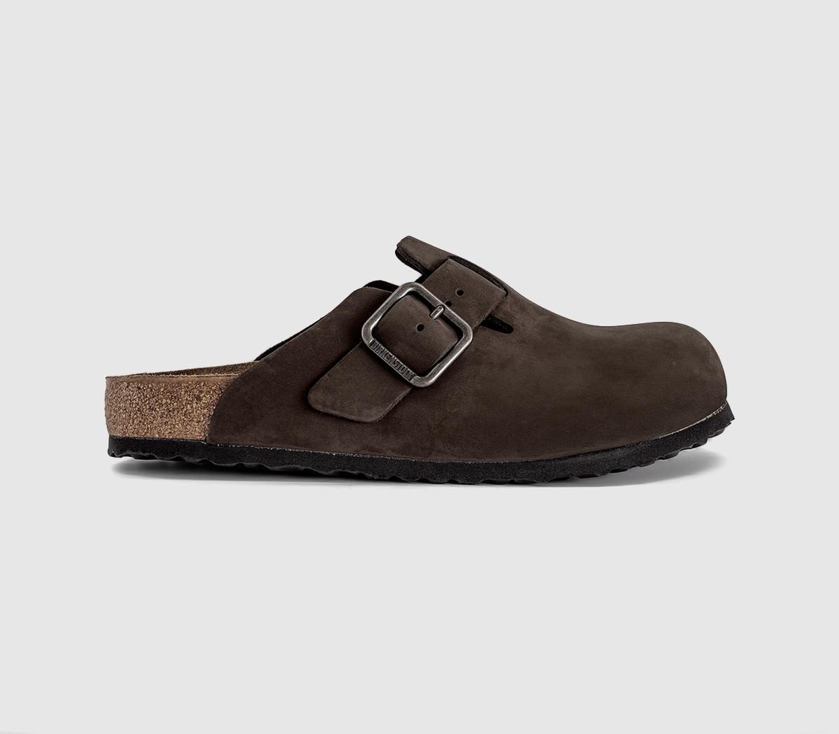 BIRKENSTOCKBoston Men's ClogsMocca Nubuck