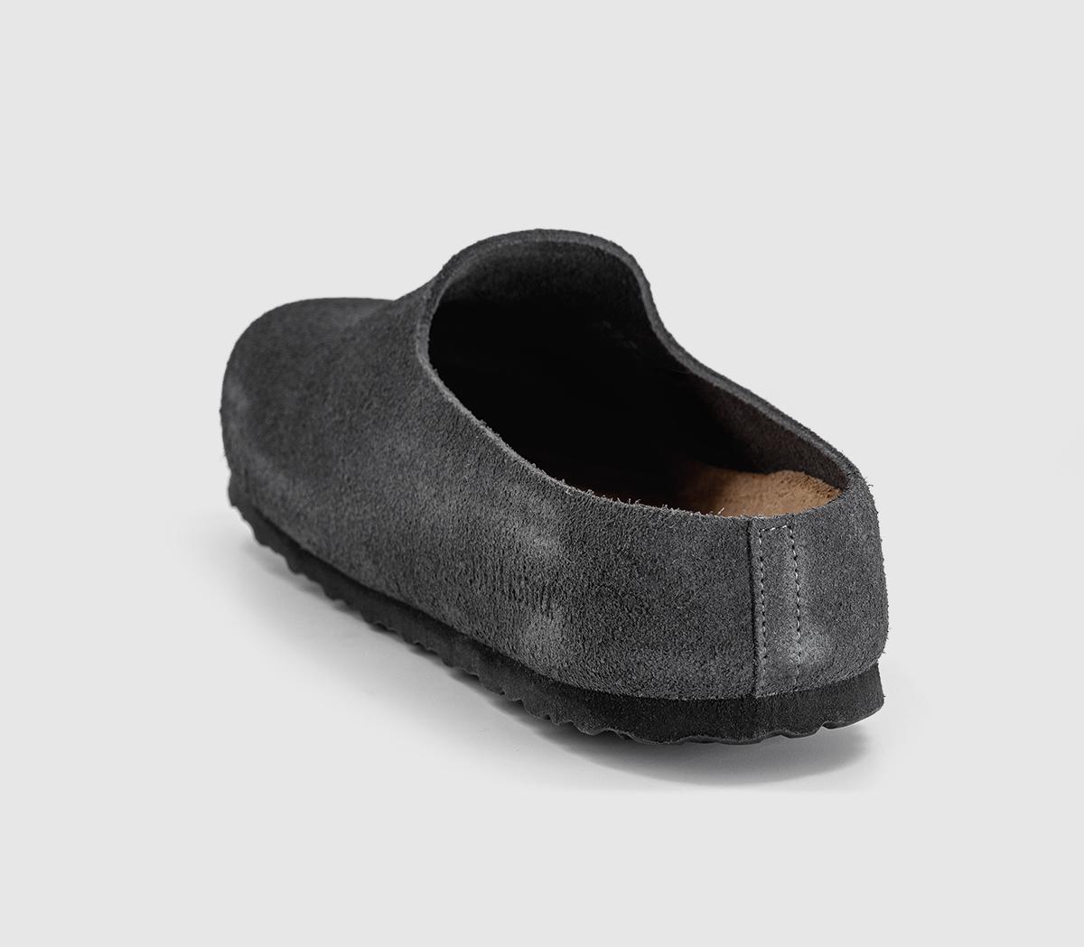 BIRKENSTOCKAmsterdam Wrapped ClogsCharcoal Suede