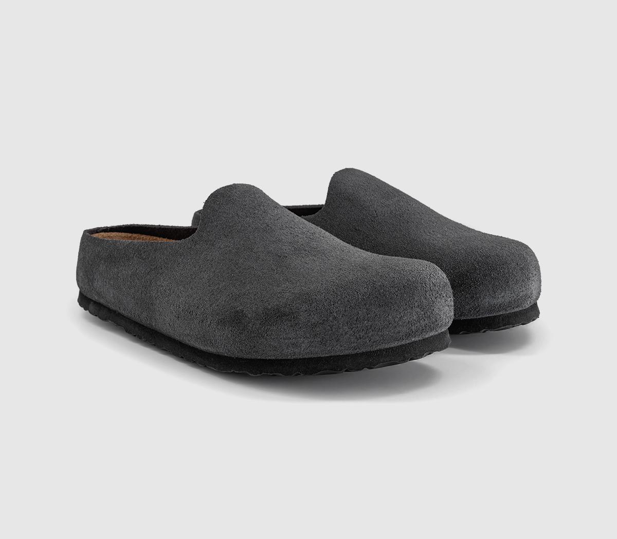 BIRKENSTOCKAmsterdam Wrapped ClogsCharcoal Suede