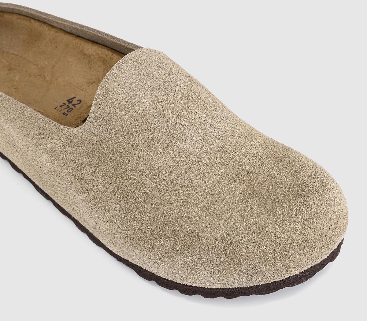 BIRKENSTOCKAmsterdam Wrapped Men's ClogsTaupe Suede