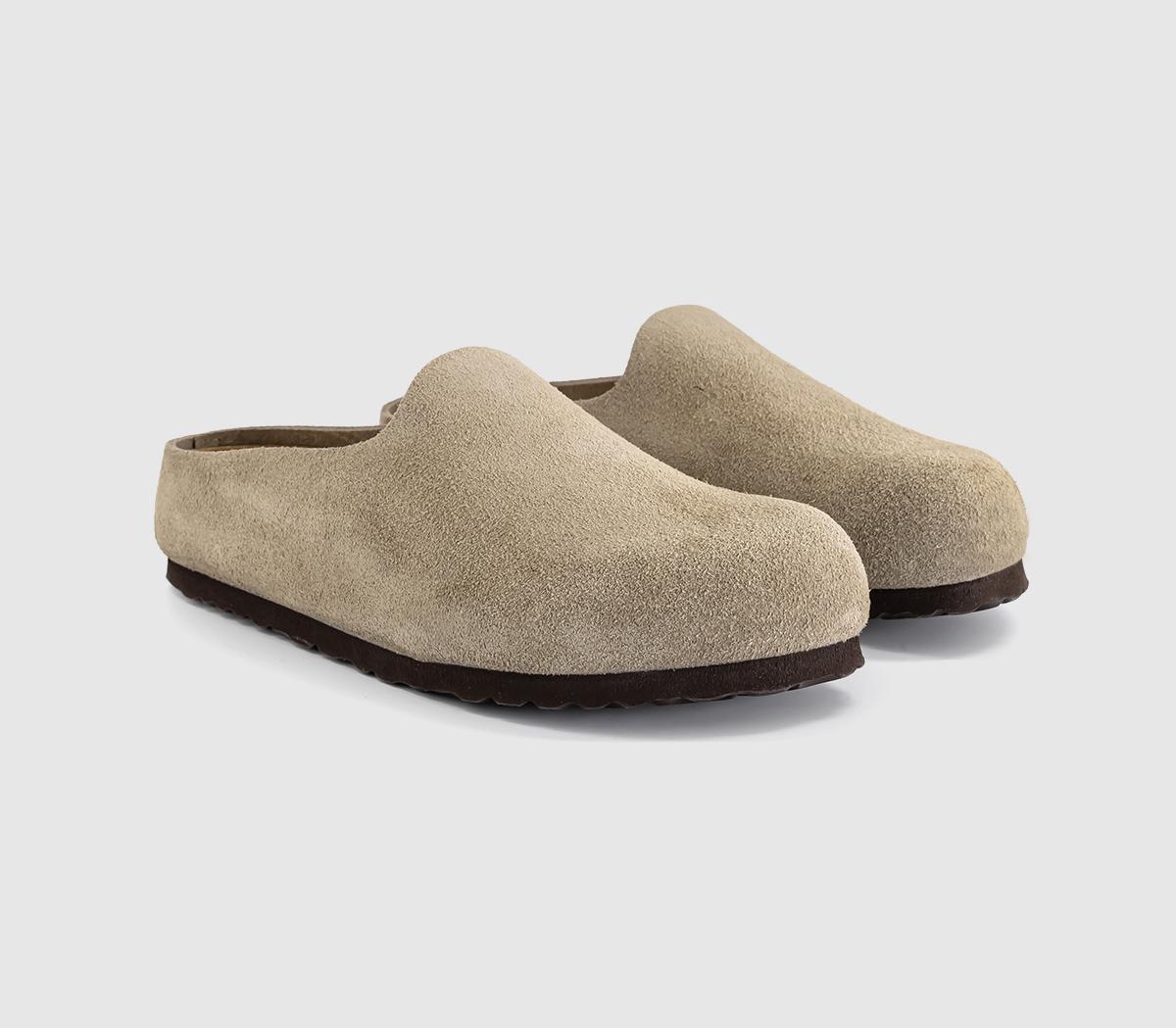 BIRKENSTOCKAmsterdam Wrapped Men's ClogsTaupe Suede