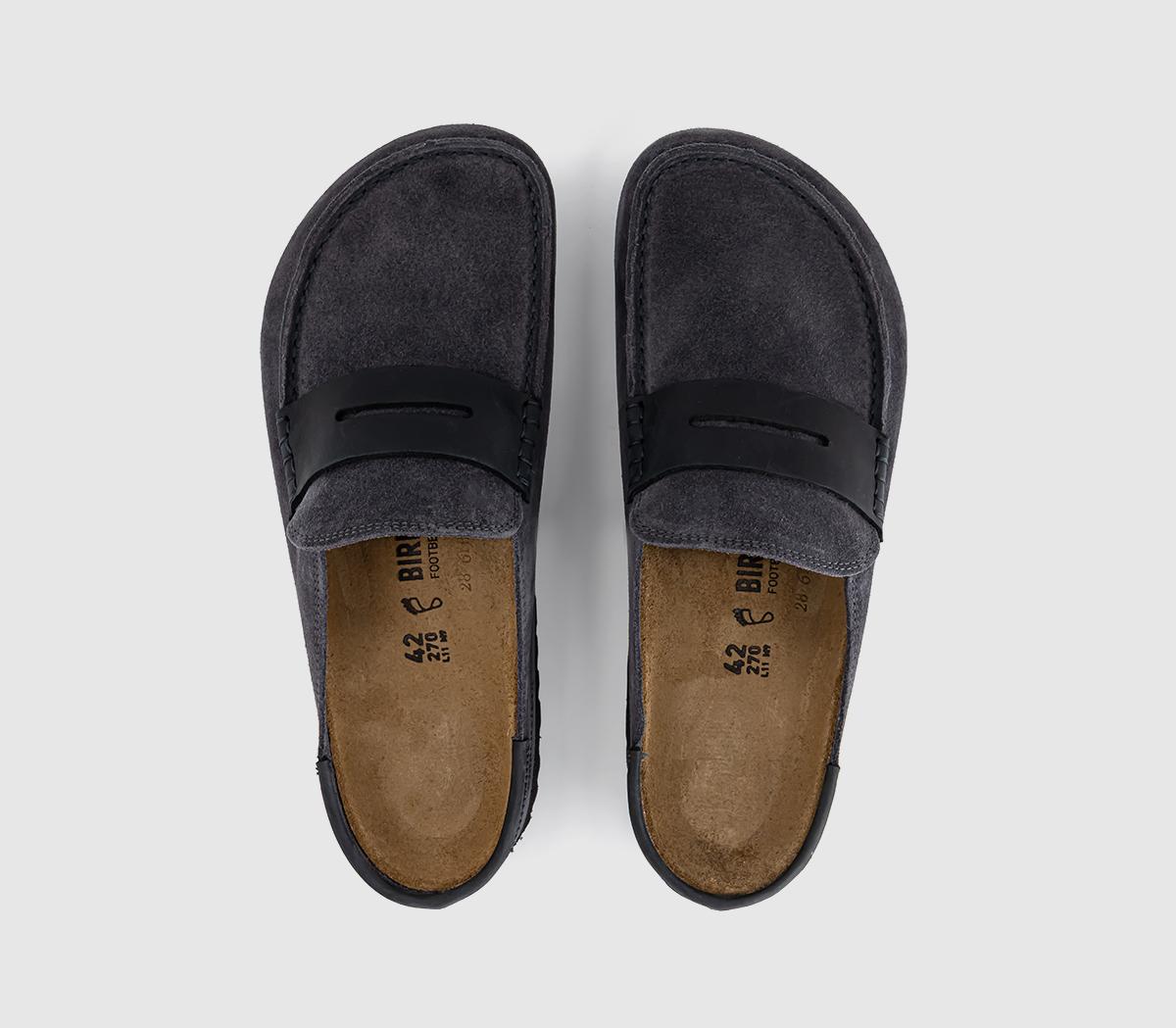 BIRKENSTOCKNaples Mixed ClogsCharcoal