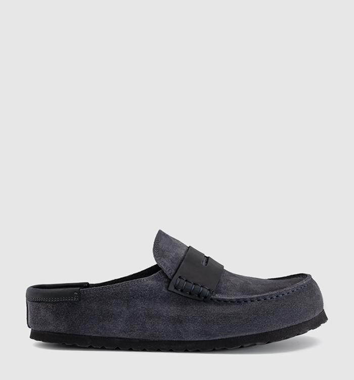 BIRKENSTOCK Naples Mixed Clogs Charcoal