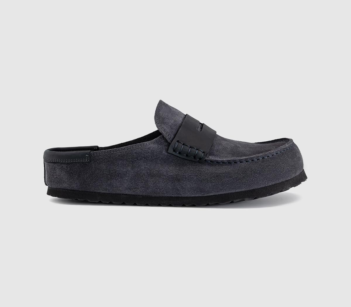 Birkenstock Naples Mixed Clogs Charcoal  Grey in Men's Size 9.5, Office Shoes