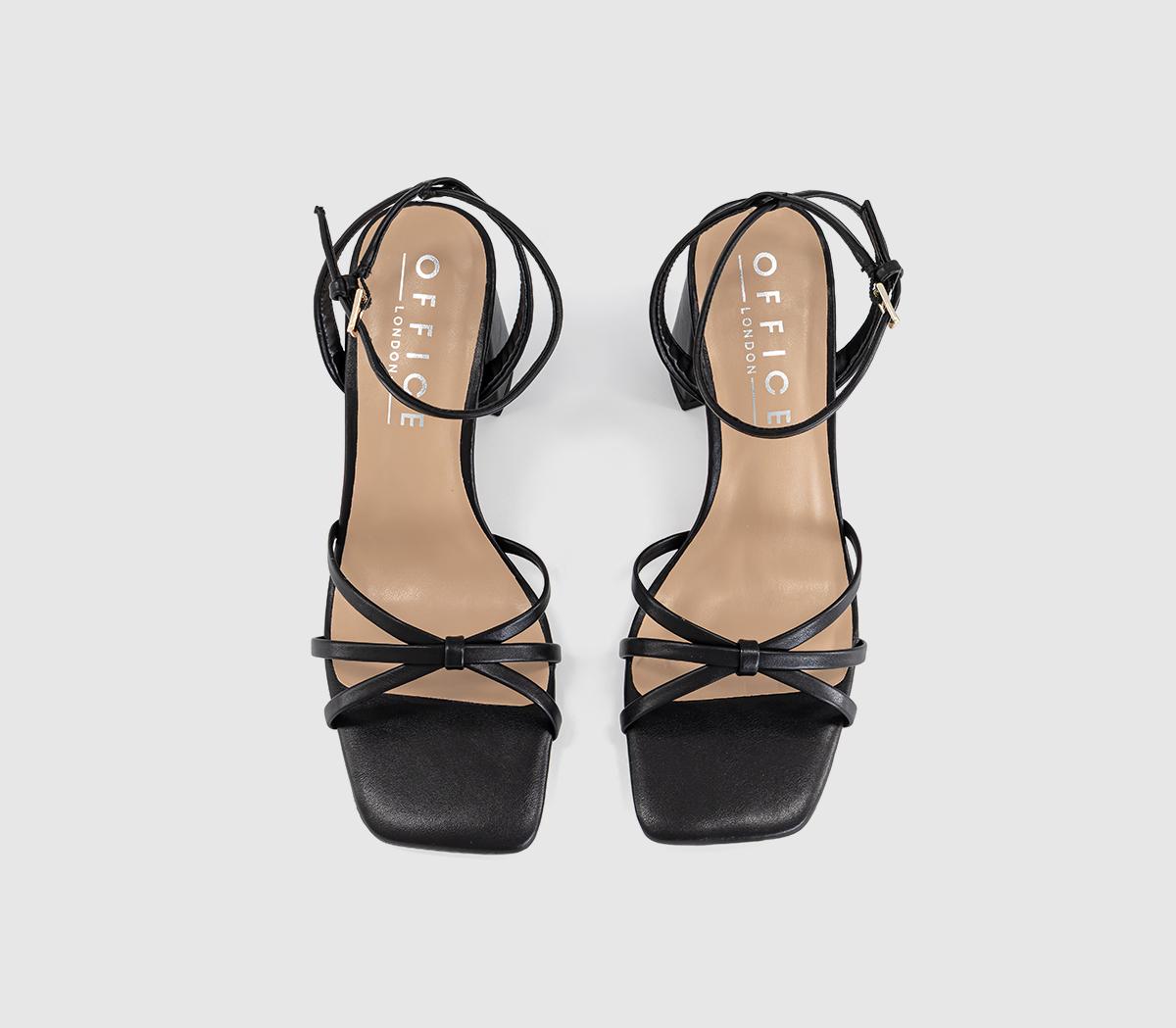 OFFICEHappen Block Heel Strappy SandalsBlack