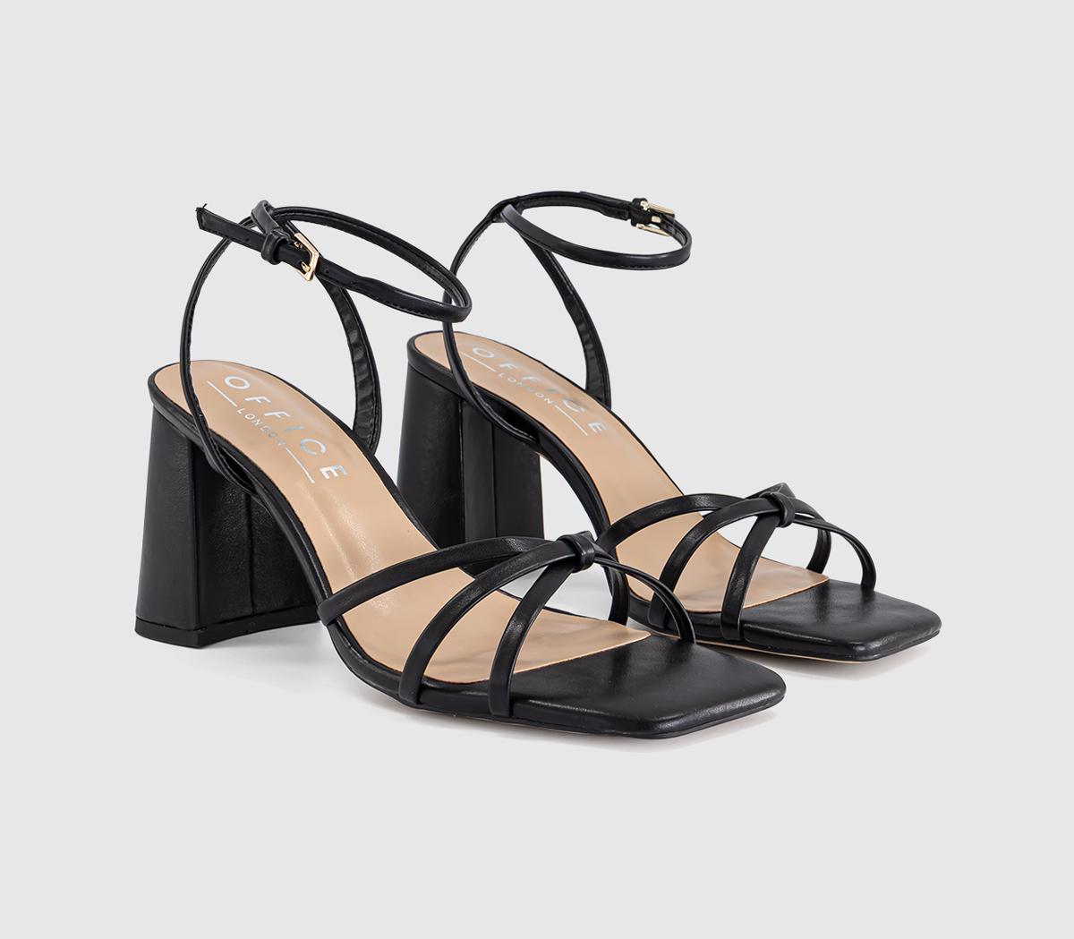 OFFICEHappen Block Heel Strappy SandalsBlack
