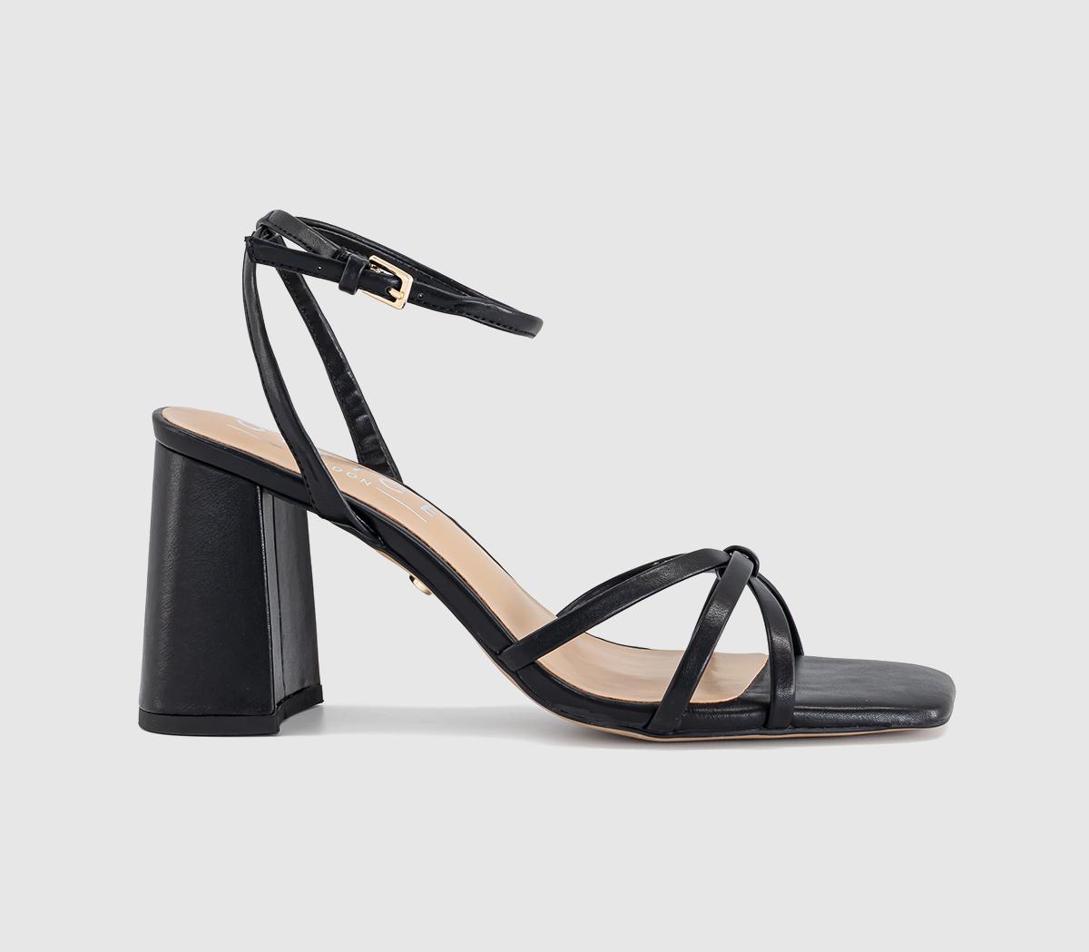 OFFICEHappen Block Heel Strappy SandalsBlack