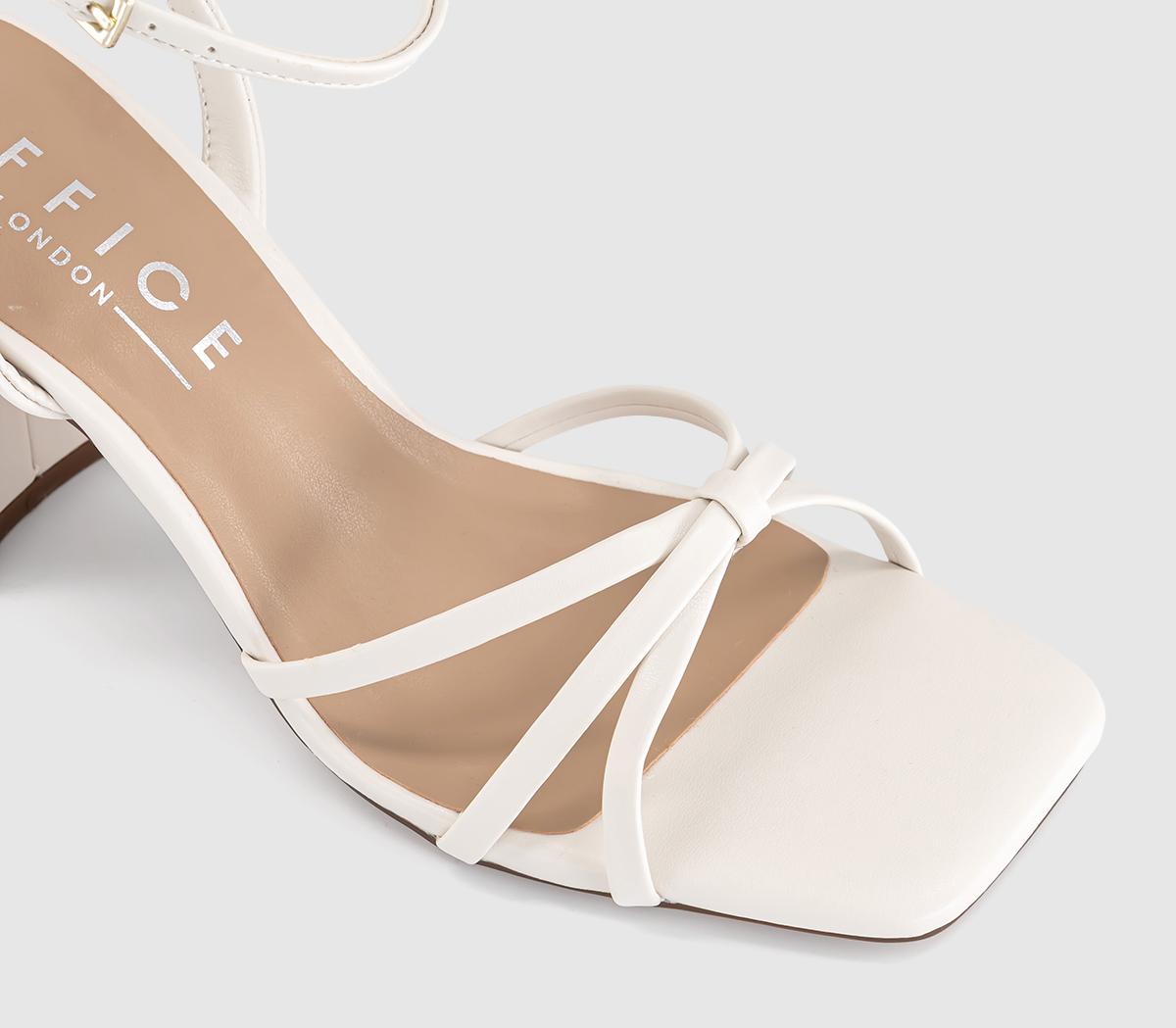 OFFICEHappen Block Heel Strappy SandalsCream