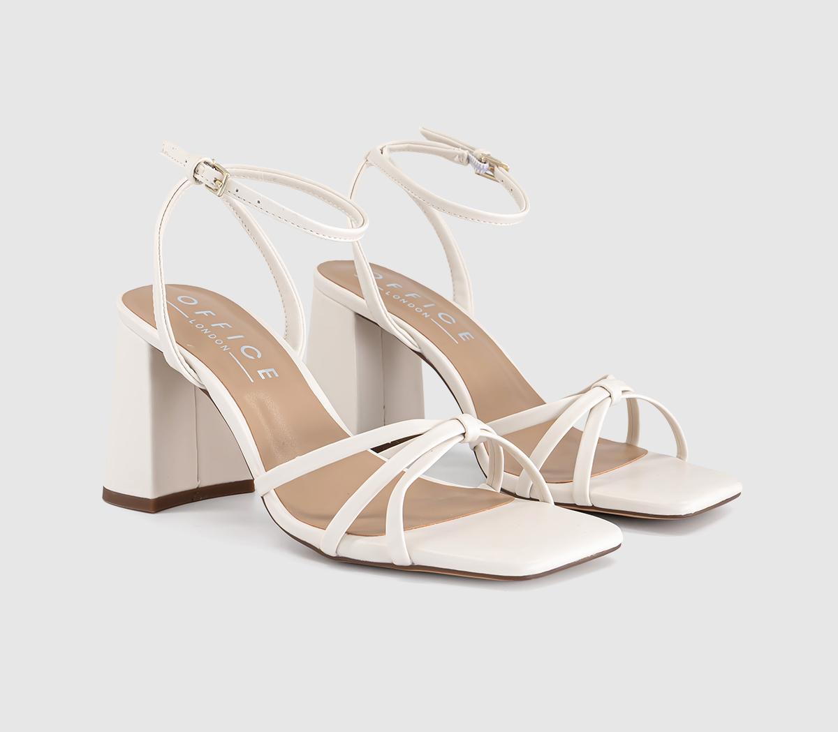 OFFICEHappen Block Heel Strappy SandalsCream
