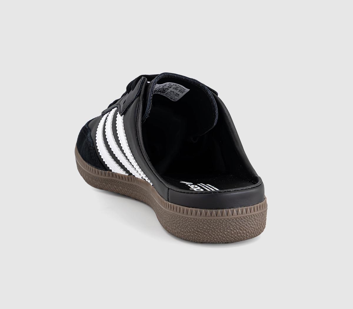 adidasSamba MulesBlack White