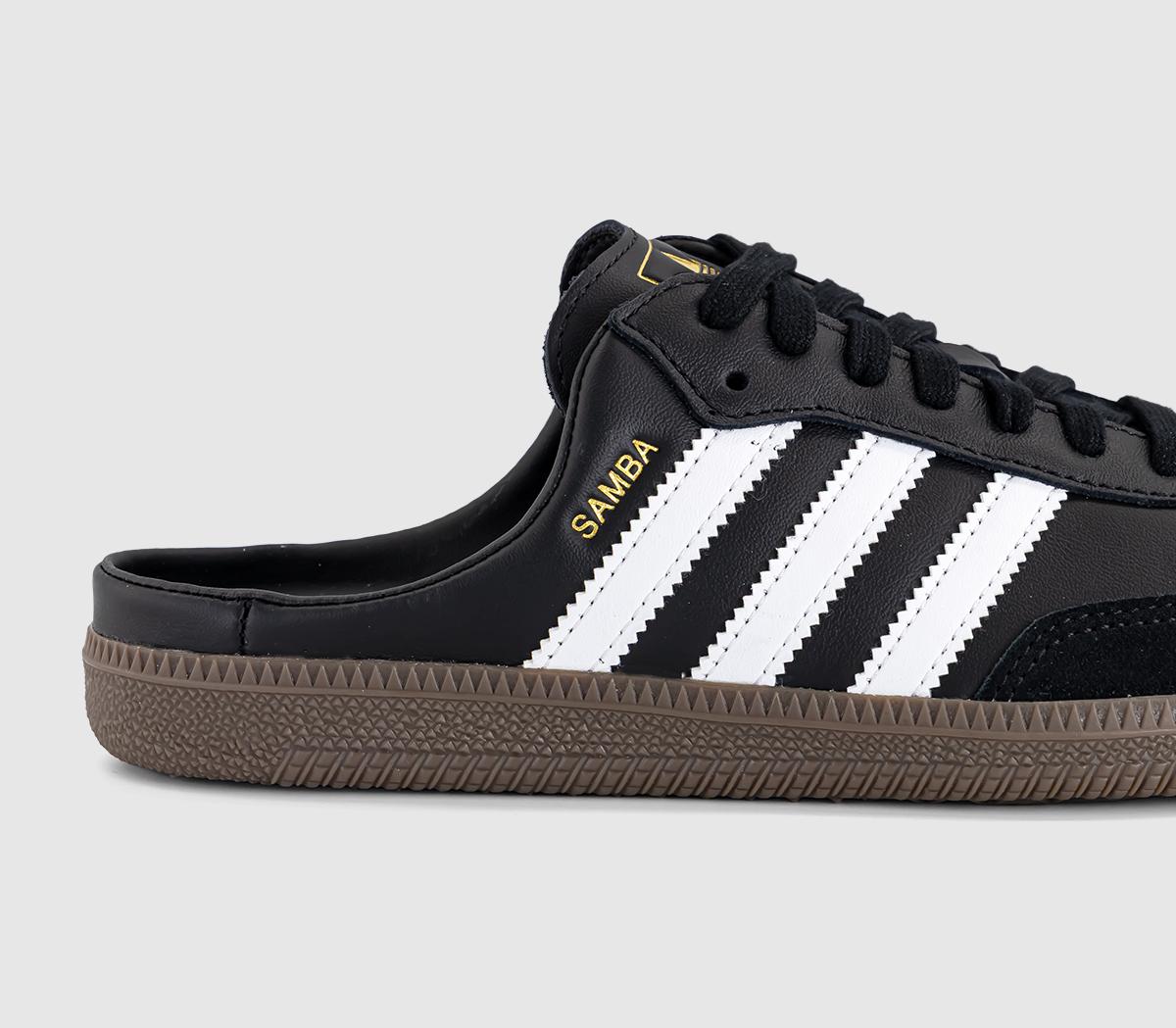 adidasSamba MulesBlack White