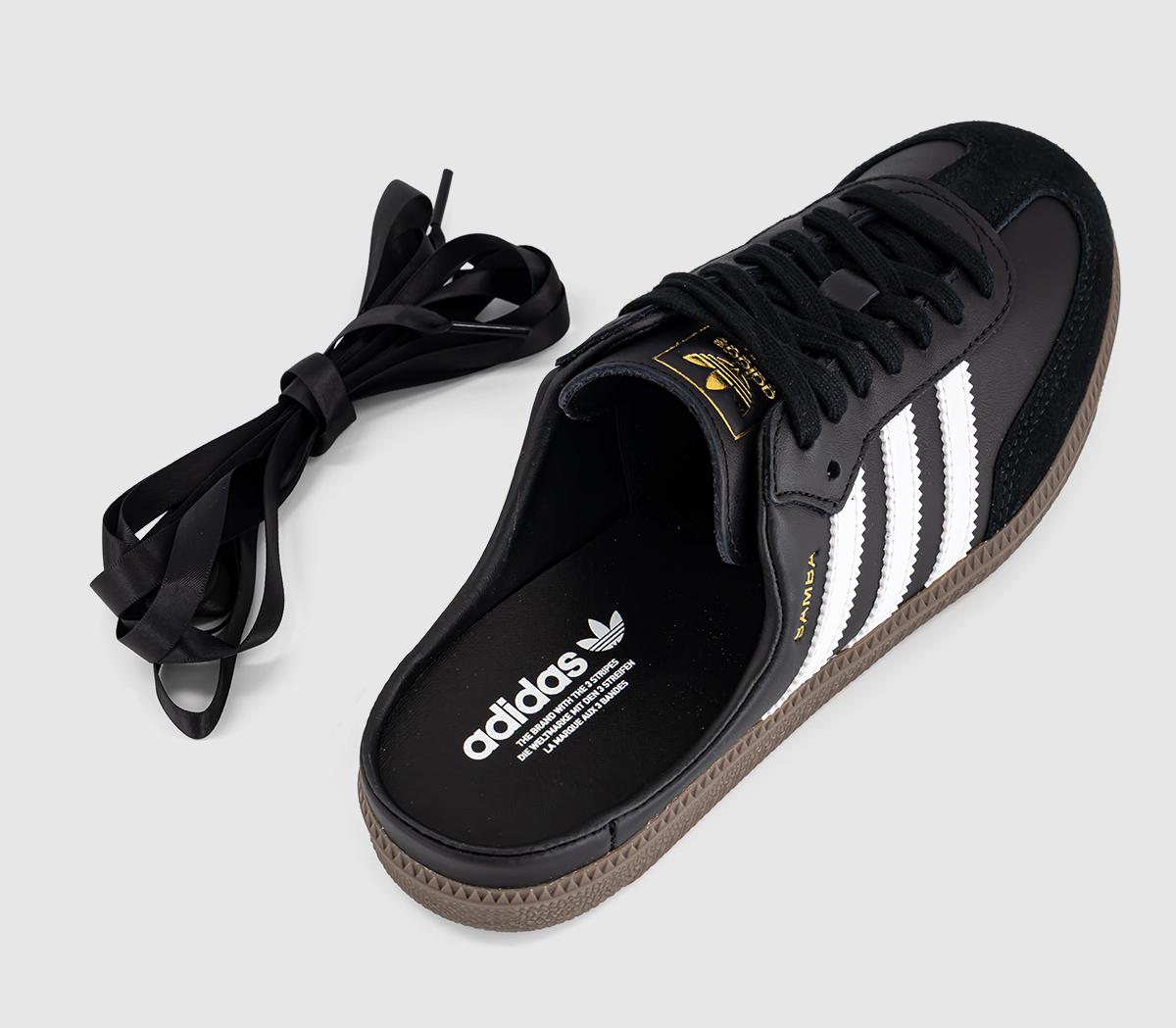adidasSamba MulesBlack White