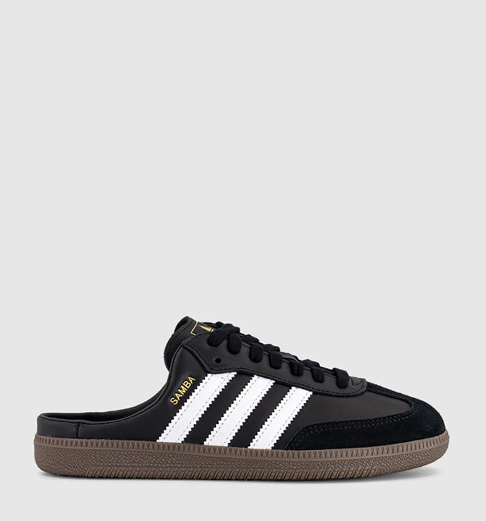 adidas Samba Mules Black White