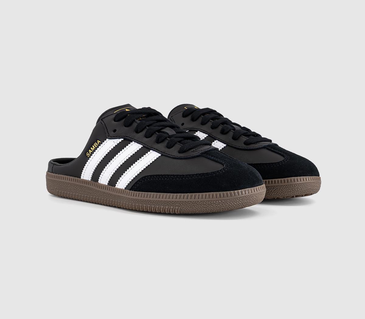 adidasSamba MulesBlack White