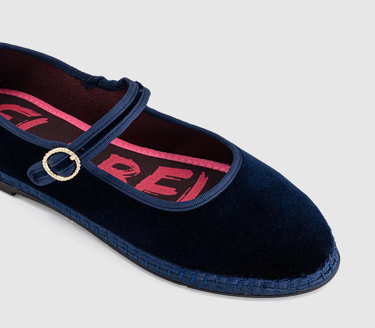 FlabelusMary JanesNavy Velvet