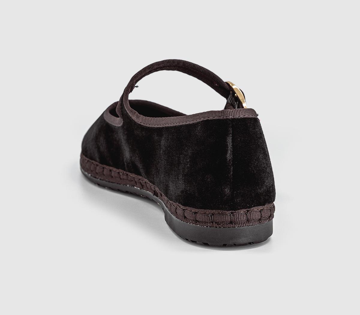 FlabelusMary JanesBrown Velvet
