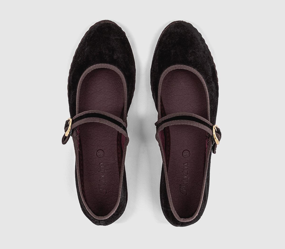 FlabelusMary JanesBrown Velvet