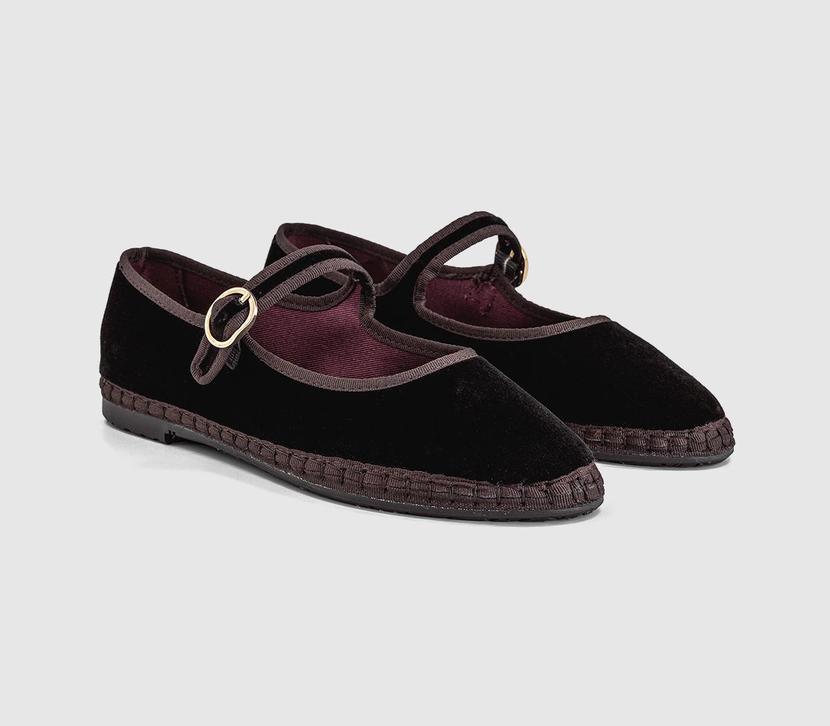 FlabelusMary JanesBrown Velvet