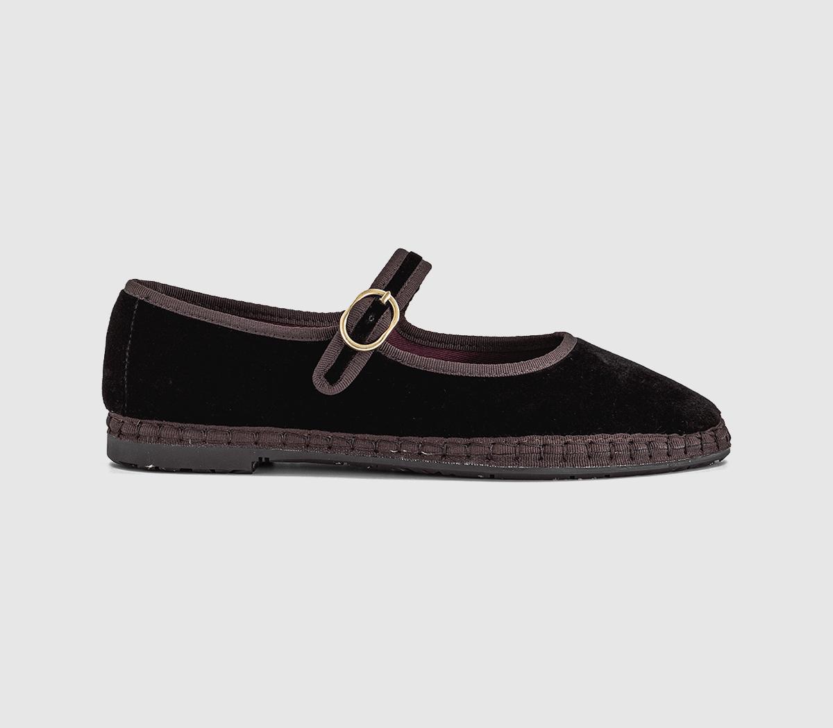 FlabelusMary JanesBrown Velvet