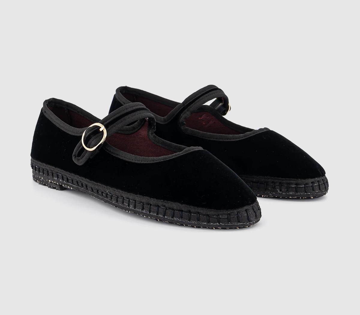 FlabelusMary JanesBlack Velvet