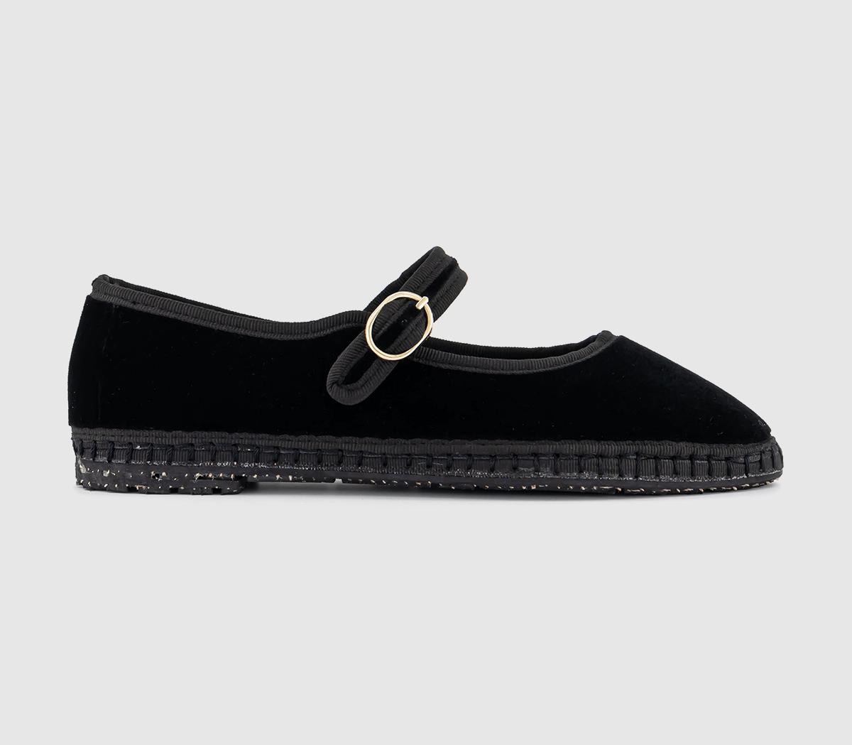 FlabelusMary JanesBlack Velvet