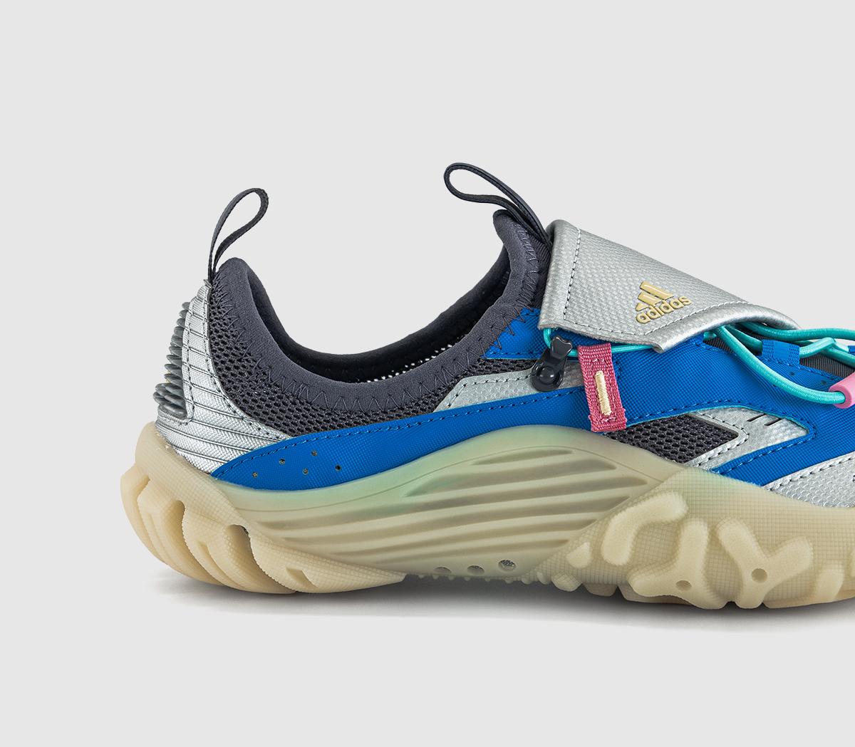 adidasPharrel x adidas Watermoc TrainersPw Blue Silver Metallic Yellow