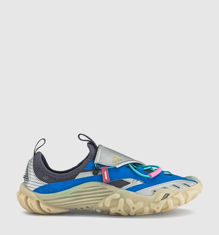 adidas Pharrel x adidas Watermoc Trainers Pw Blue Silver Metallic Yellow
