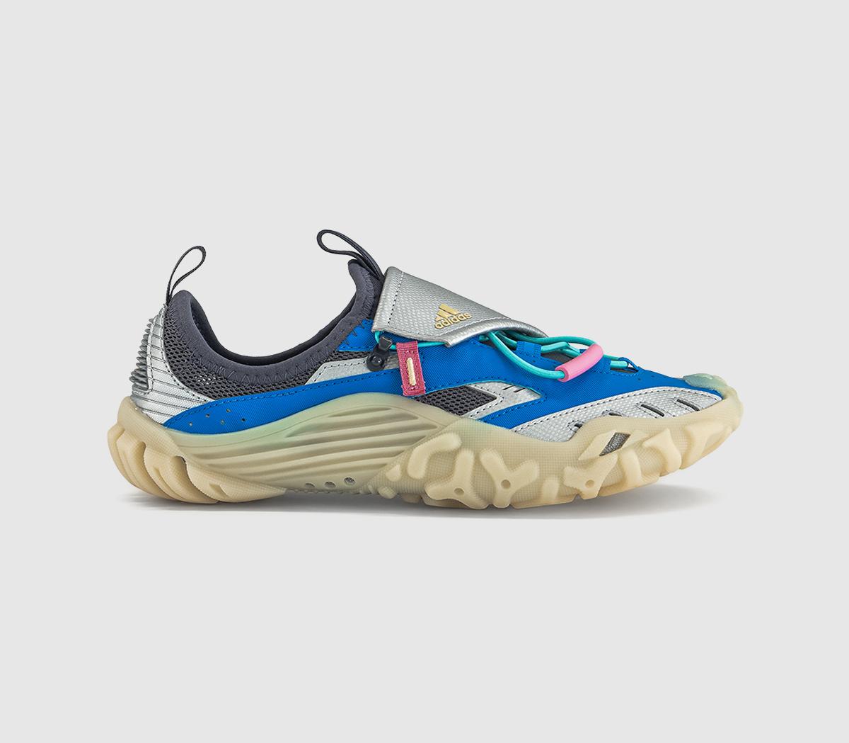 adidasPharrel x adidas Watermoc TrainersPw Blue Silver Metallic Yellow