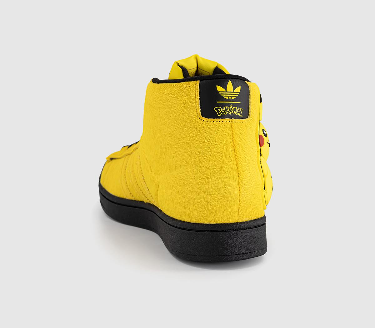 adidasSuperstar II Mid TrainersPokemon Yellow Yellow Core Black