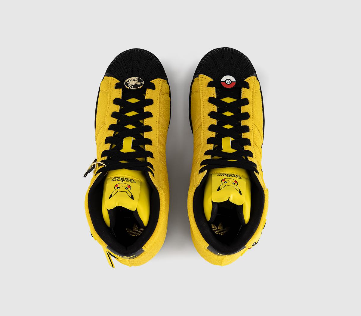 adidasSuperstar II Mid TrainersPokemon Yellow Yellow Core Black