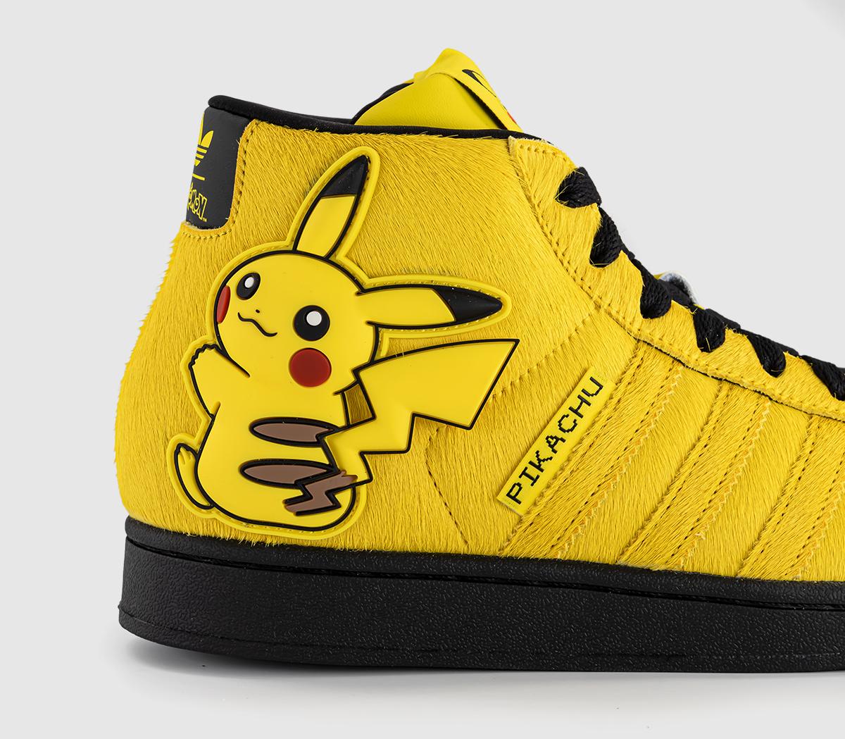adidasSuperstar II Mid TrainersPokemon Yellow Yellow Core Black