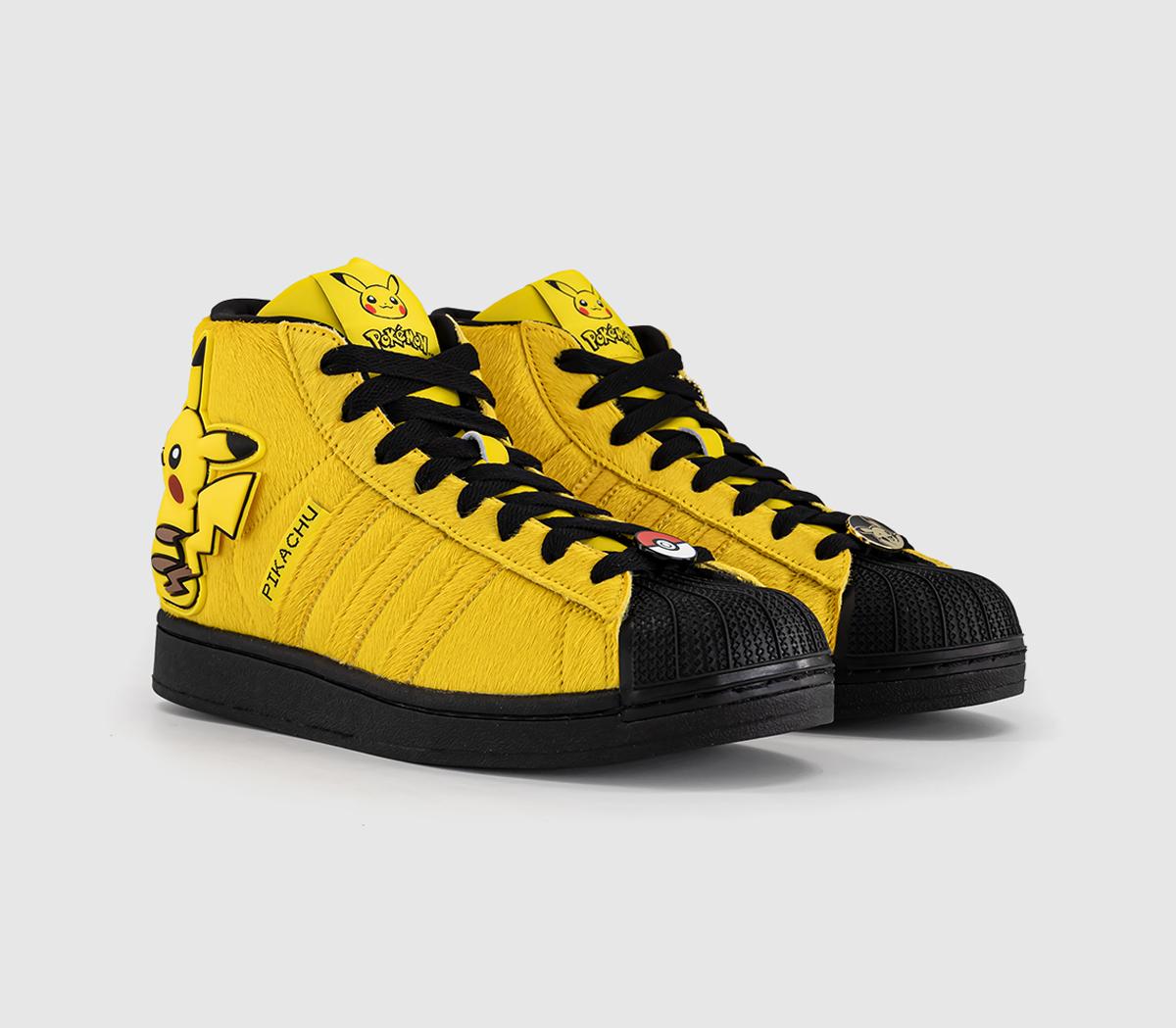 adidasSuperstar II Mid TrainersPokemon Yellow Yellow Core Black