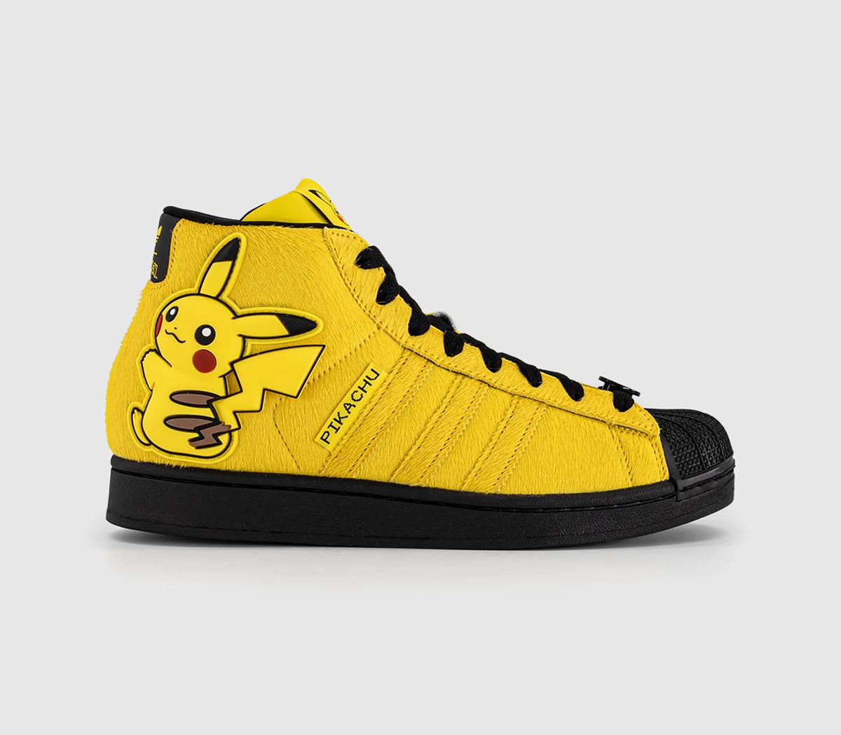 adidasSuperstar II Mid TrainersPokemon Yellow Yellow Core Black