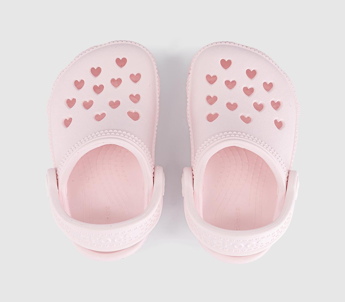 CrocsClassic Hearts Cut Out Clogs ToddlersBubble Ice