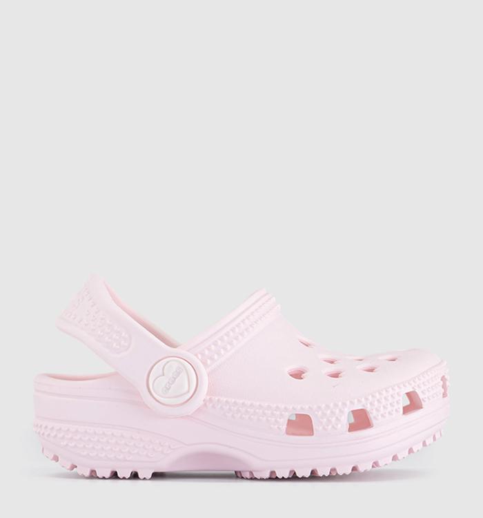 Crocs Classic Hearts Cut Out Clogs Toddlers Bubble Ice