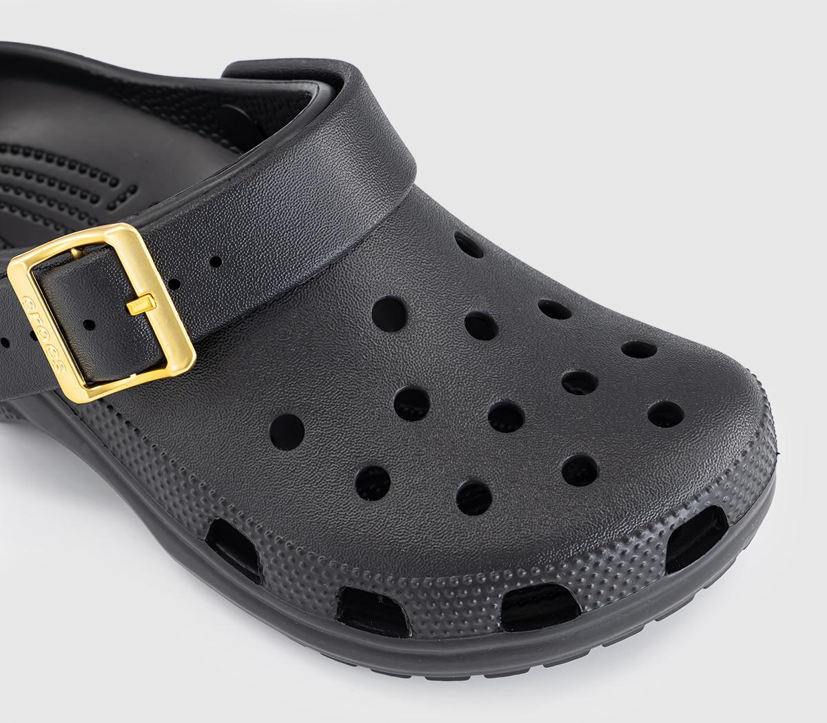 CrocsClassic Metallic Buckle ClogsBlack