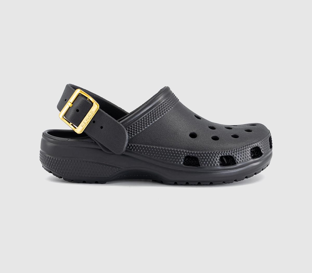 CrocsClassic Metallic Buckle ClogsBlack
