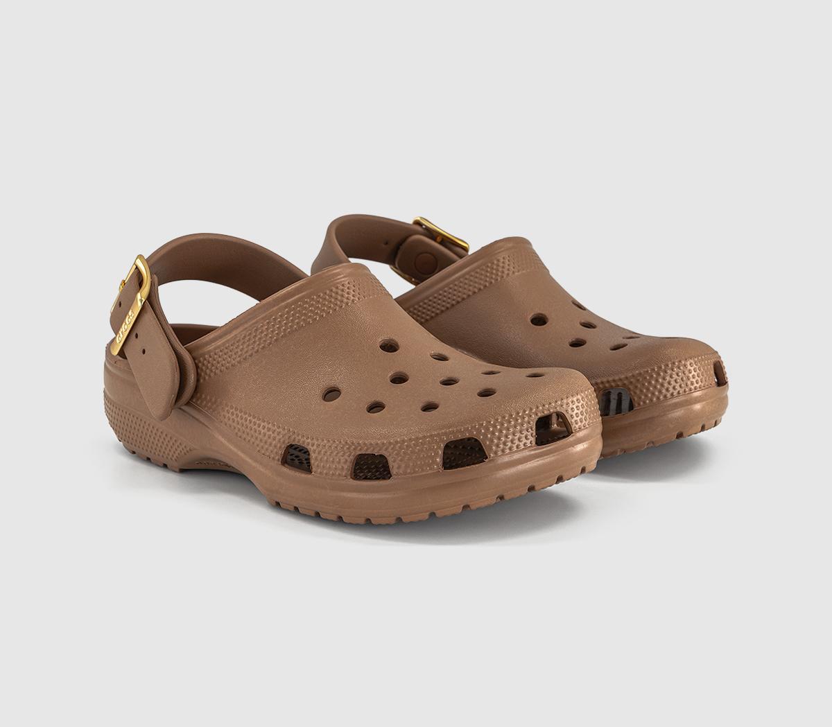 CrocsClassic Metallic Buckle ClogsSepia