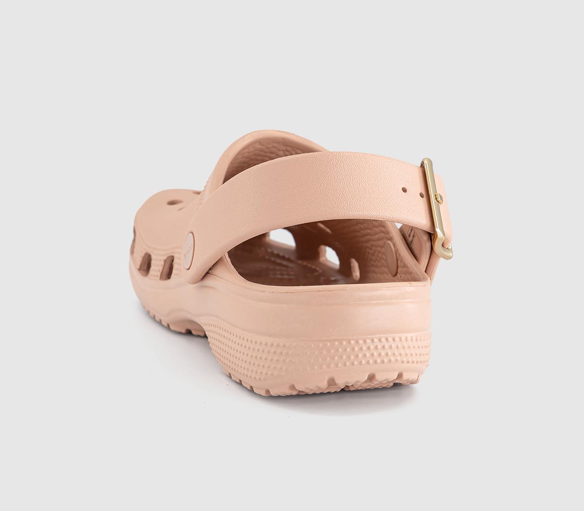 CrocsClassic Metallic Buckle ClogsBlush