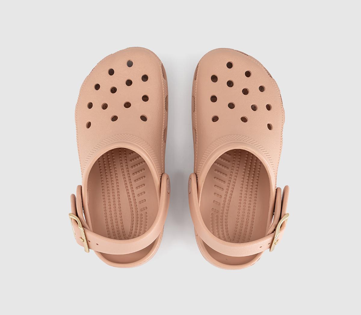 CrocsClassic Metallic Buckle ClogsBlush