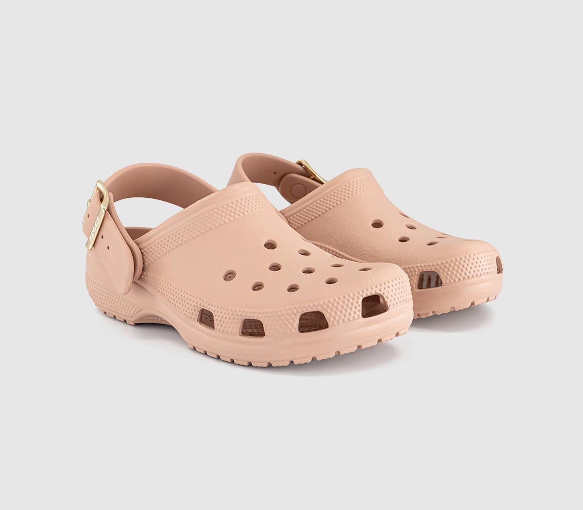 CrocsClassic Metallic Buckle ClogsBlush