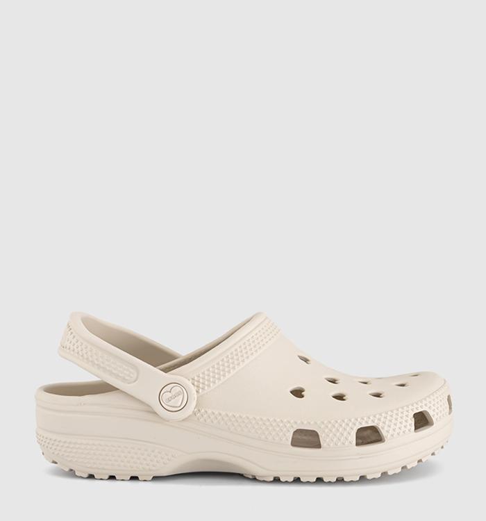 Crocs Classic Hearts Cut Out Clogs Frappe