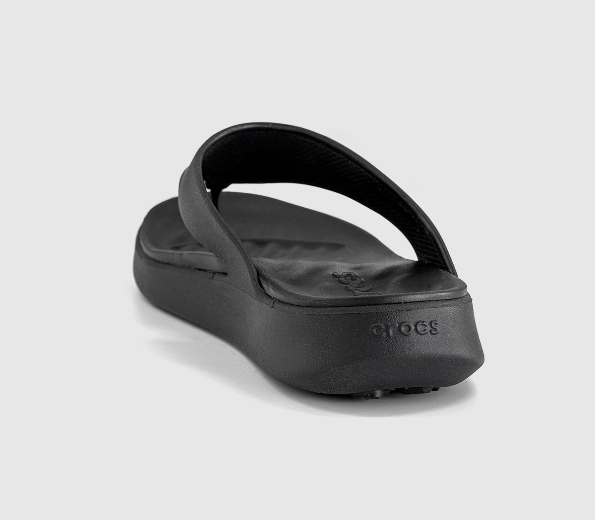 CrocsGetaway Triangle Flip FlopsBlack