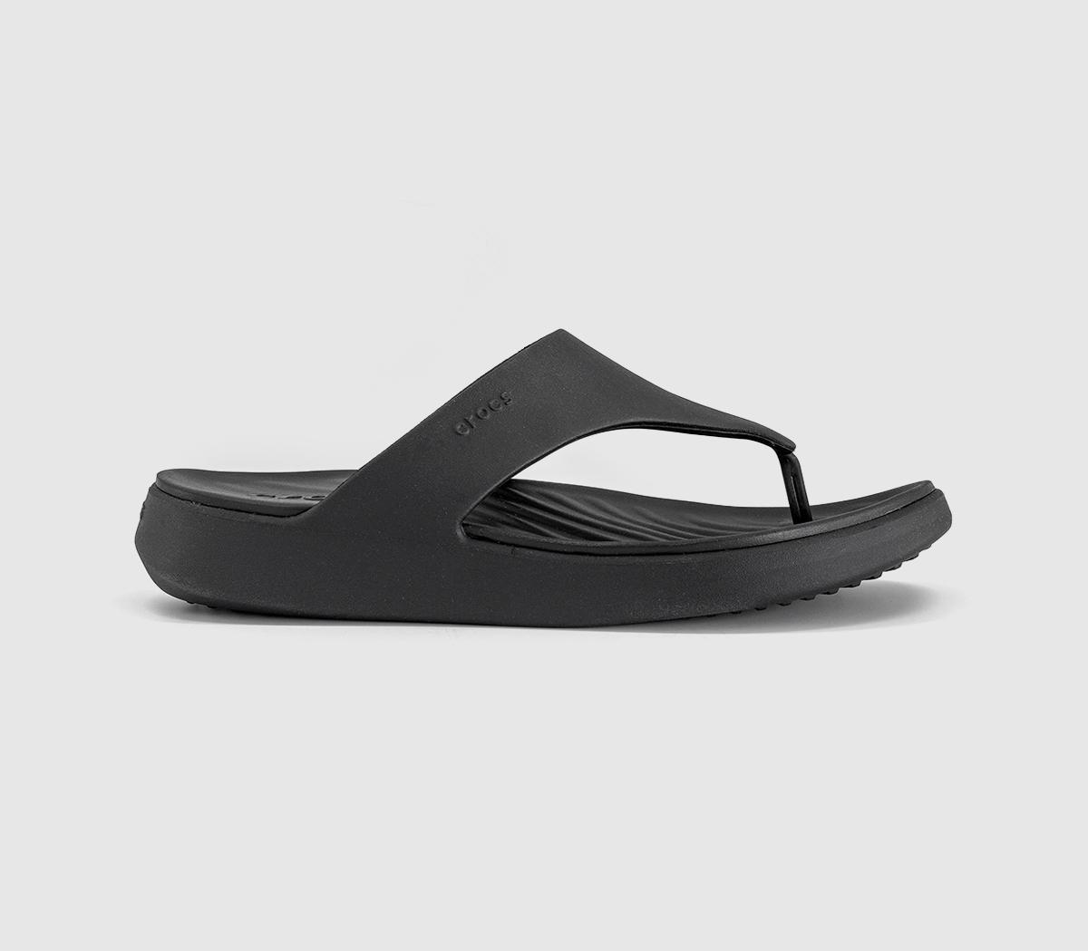 CrocsGetaway Triangle Flip FlopsBlack