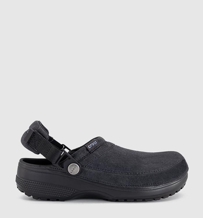 Crocs Classic Crafted Vegan Suede Clogs Black