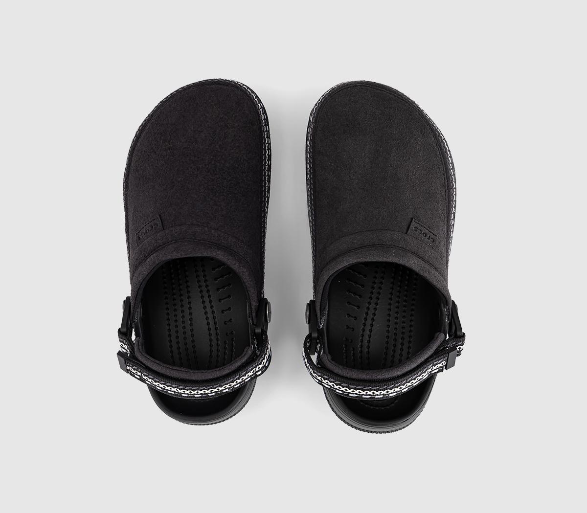 CrocsCrafted Vegan Suede Stich ClogsBlack