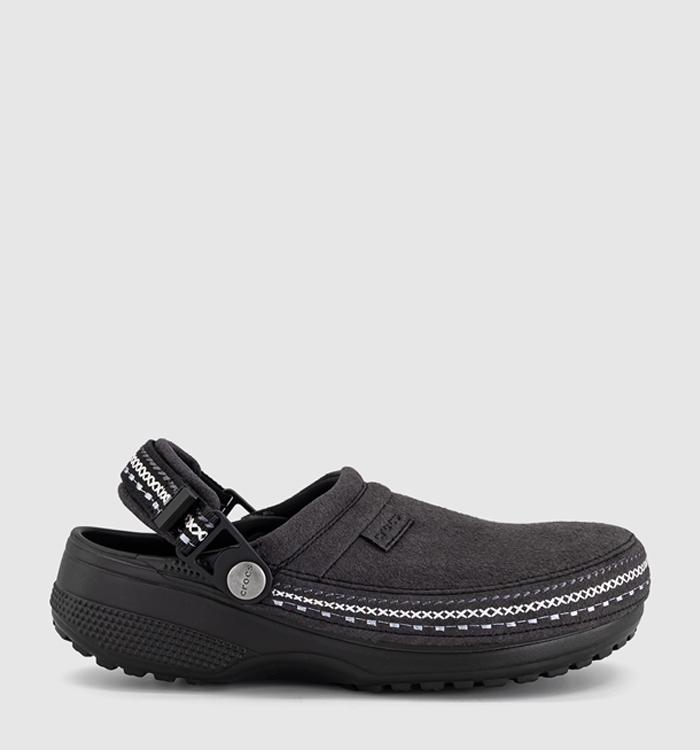 Crocs Crafted Vegan Suede Stich Clogs Black