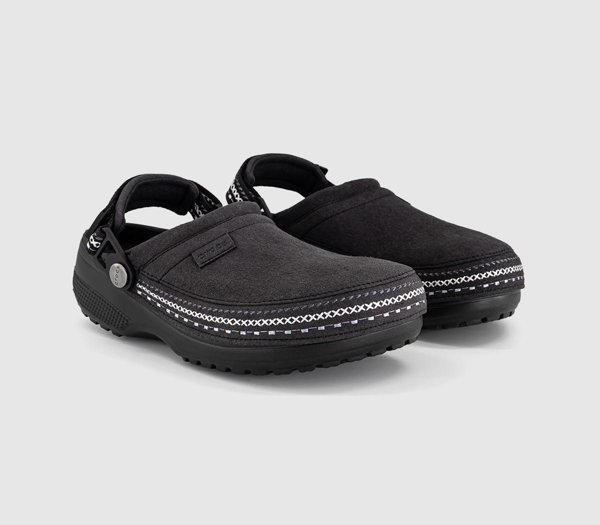 CrocsCrafted Vegan Suede Stich ClogsBlack